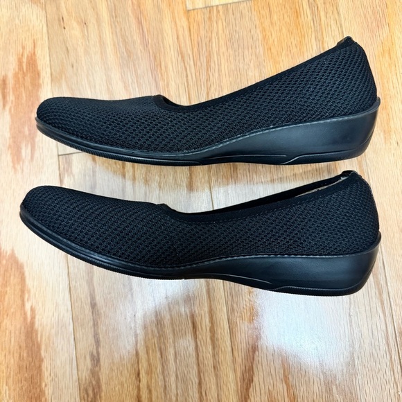 LifeStride Indy Wedge black flats Slip-On comfort shoes size 7 W - Picture 7 of 10